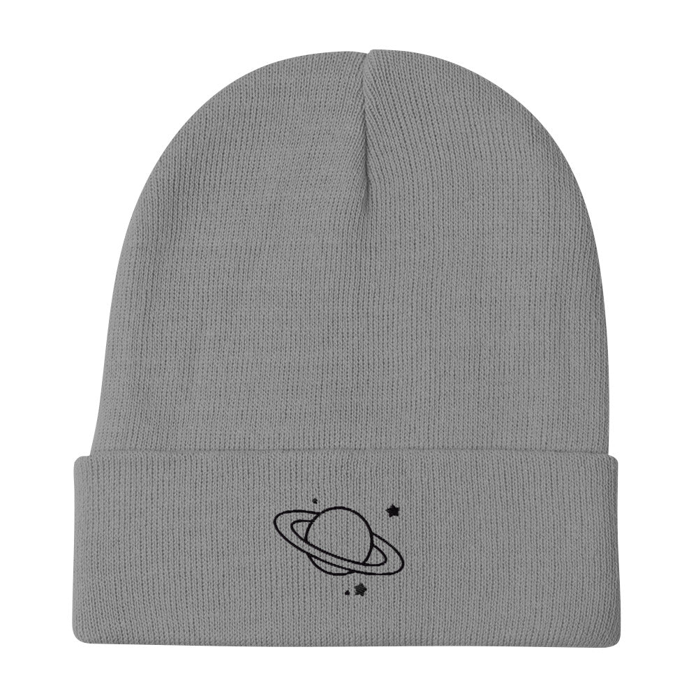 SaturN Embroidered Beanie