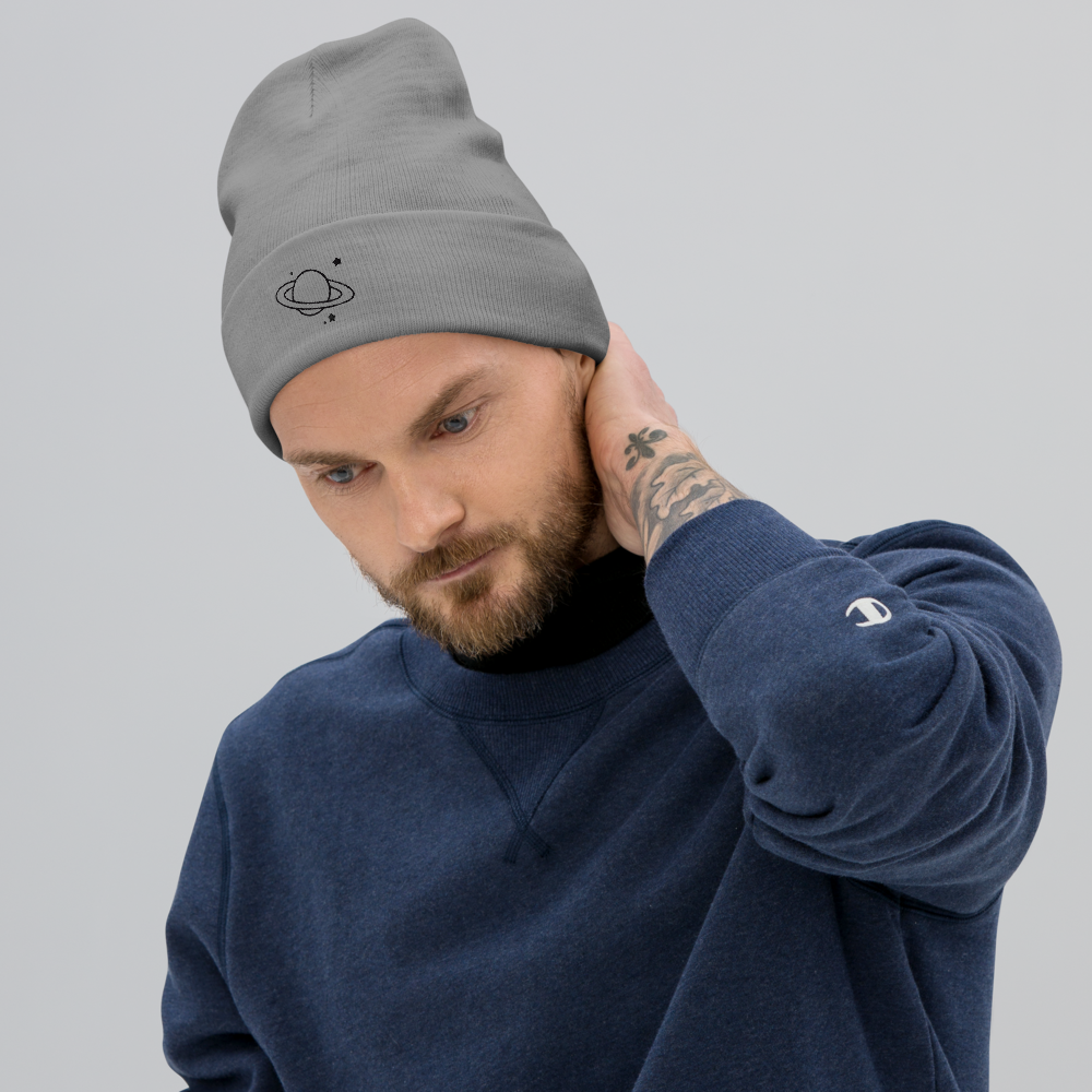 SaturN Embroidered Beanie