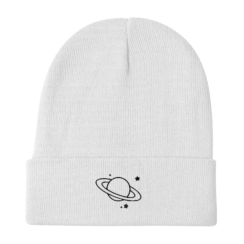 SaturN Embroidered Beanie